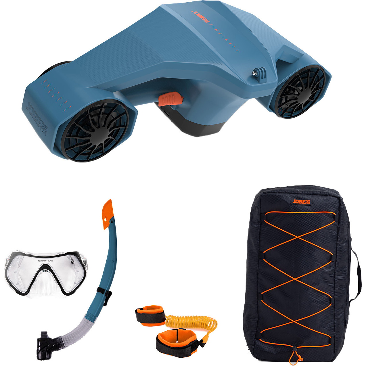 2026 Jobe Infinity Seascooter Pro Paquete 281024010 - Azul / Black